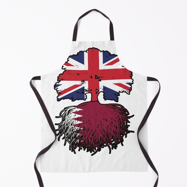 Item preview, Qatar Qatari British UK Tree Roots Flag designed and sold by FlagX.