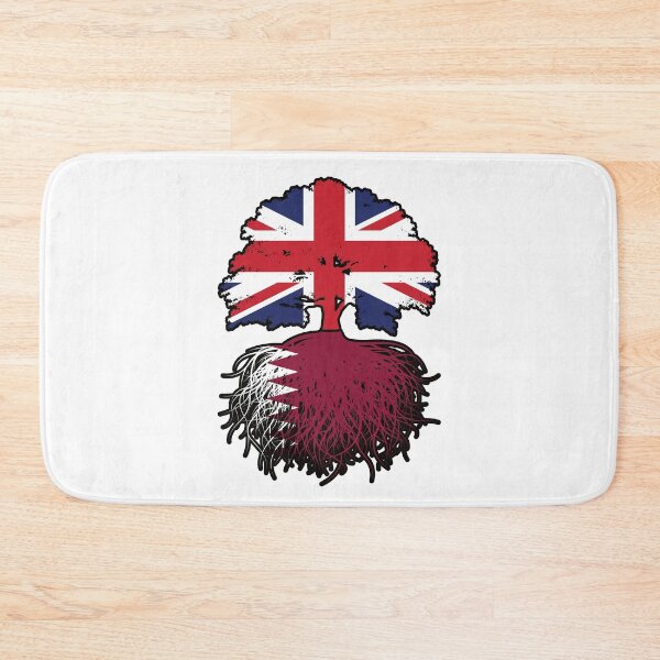 Item preview, Qatar Qatari British UK Tree Roots Flag designed and sold by FlagX.