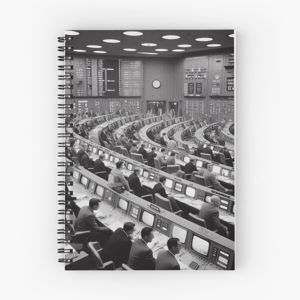 Item preview, Vintage Mission Control Room designed and sold by ZenOfAIarts.