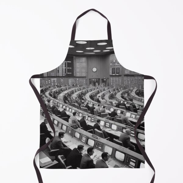 Item preview, Vintage Mission Control Room designed and sold by ZenOfAIarts.