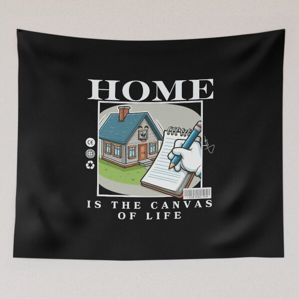 Item preview, Home is the canvas of life designed and sold by Peerless-Prime.