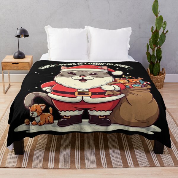 Item preview, Funny Christmas Santa Paws Is Coming To Town designed and sold by HolidayT-Shirts.