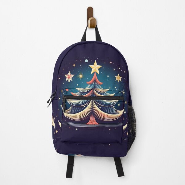 Item preview, A decorated Christmas tree Design against a starry night sky. designed and sold by HEMRO.