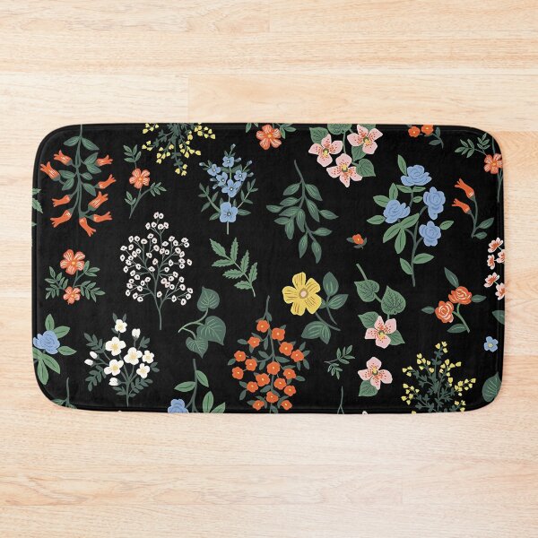 Item preview, Dark botanical floral wild flowers black cottagecore secret garden boquet pattern gardening nature lovers girly feminine aesthetic designed and sold by Fantasy Cache.