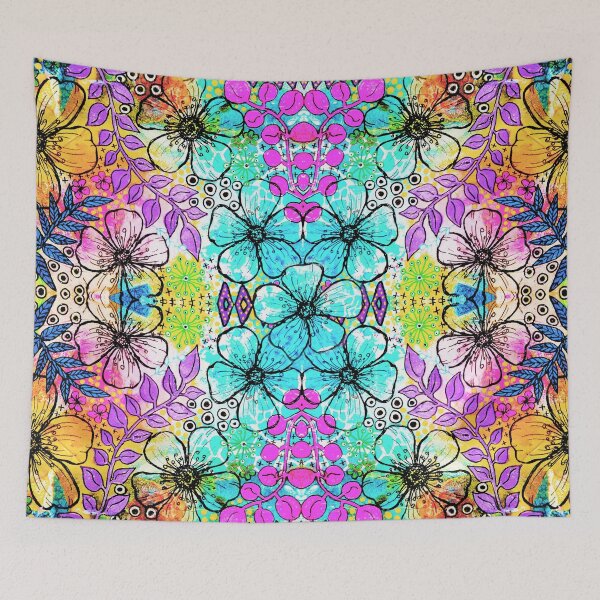Item preview, Colourful flowers designed and sold by jenfarm7.