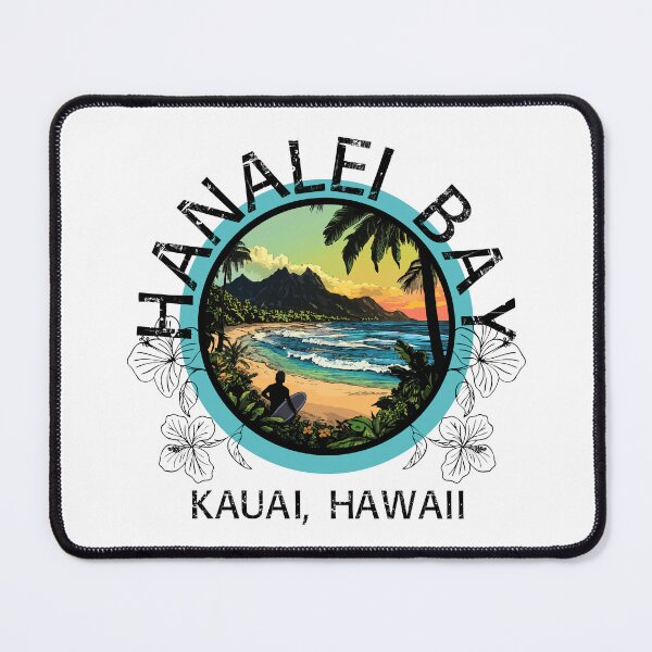 Item preview, Hanalei Bay - Kauai Hawaii (with Black Lettering) designed and sold by VelvetRoom.