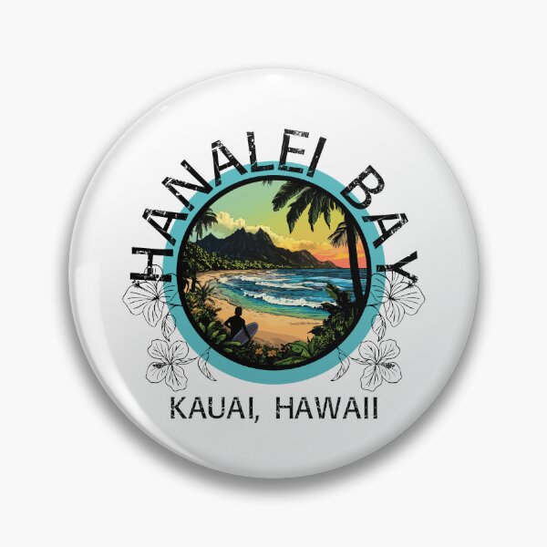 Item preview, Hanalei Bay - Kauai Hawaii (with Black Lettering) designed and sold by VelvetRoom.