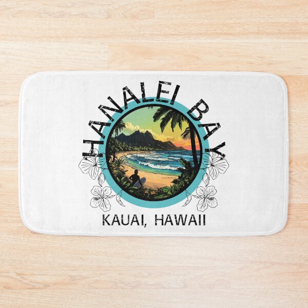 Item preview, Hanalei Bay - Kauai Hawaii (with Black Lettering) designed and sold by VelvetRoom.