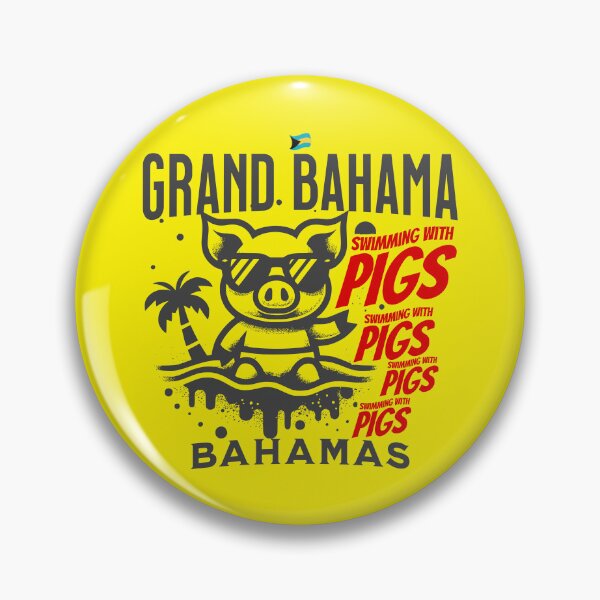 Artikelvorschau, Bahamas-Souvenirgeschenk: Grand Bahama Bahamas Schwimmende Schweine entworfen und verkauft von shoptshirtswag.