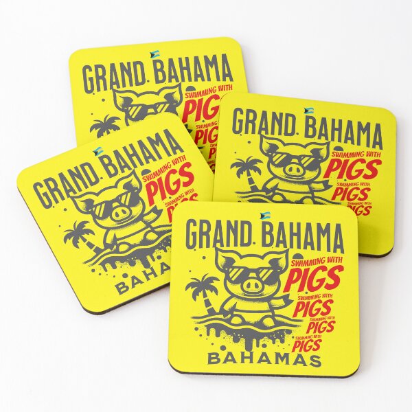 Item preview, Bahamas Souvenir Gift : Grand Bahama Bahamas Swimming Pigs designed and sold by shoptshirtswag.