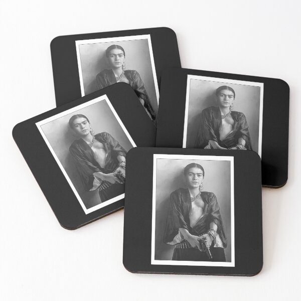 Item preview, Fine Art Black and White image of Frida holding gun, restored designed and sold by DesignsPrints.