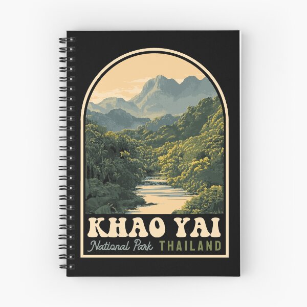 Item preview, Khao Yai National Park Thailand Retro Vintage Travel Souvenir designed and sold by JackCurtis1991.