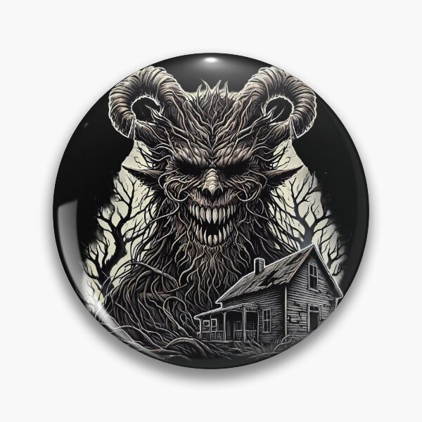 Item preview, The Demon Above the Haunted House. designed and sold by Linework Studio.