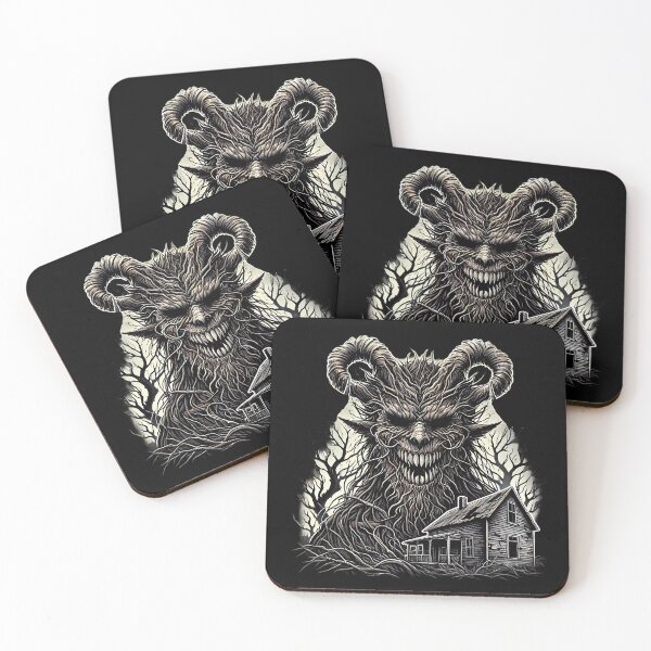 Item preview, The Demon Above the Haunted House. designed and sold by Linework Studio.