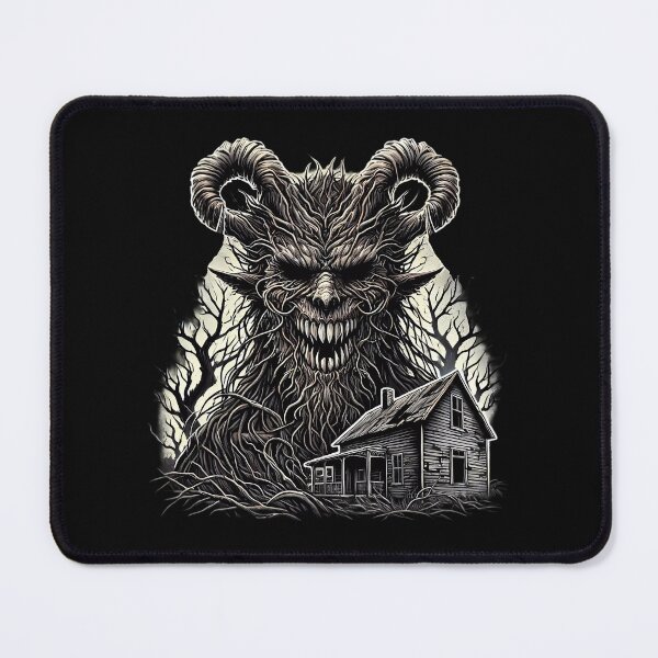 Item preview, The Demon Above the Haunted House. designed and sold by Linework Studio.