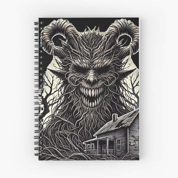 Item preview, The Demon Above the Haunted House. designed and sold by Linework Studio.
