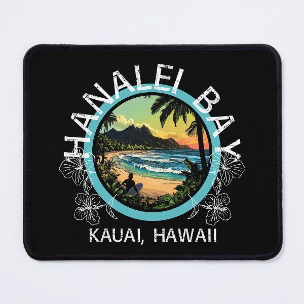 Item preview, Hanalei Bay - Kauai Hawaii (with White Lettering) designed and sold by VelvetRoom.