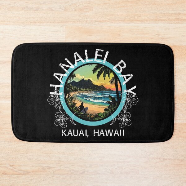 Item preview, Hanalei Bay - Kauai Hawaii (with White Lettering) designed and sold by VelvetRoom.