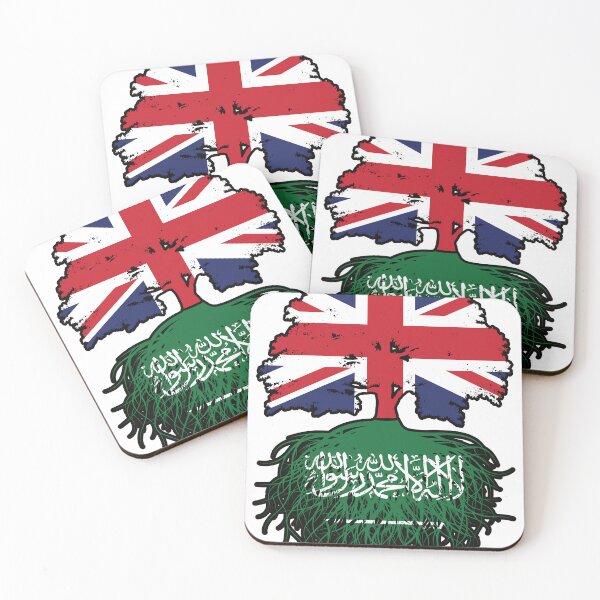 Item preview, Saudi Arabia Saudi British UK Tree Roots Flag designed and sold by FlagX.