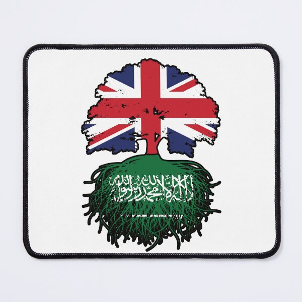 Item preview, Saudi Arabia Saudi British UK Tree Roots Flag designed and sold by FlagX.