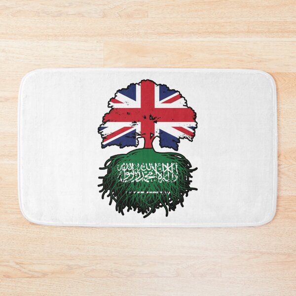 Item preview, Saudi Arabia Saudi British UK Tree Roots Flag designed and sold by FlagX.