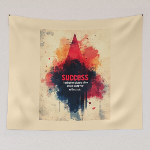Item preview, Success is going from failure to failure without losing your enthusiasm._Positive Affirmation_Motivational Quote designed and sold by NewAspect.
