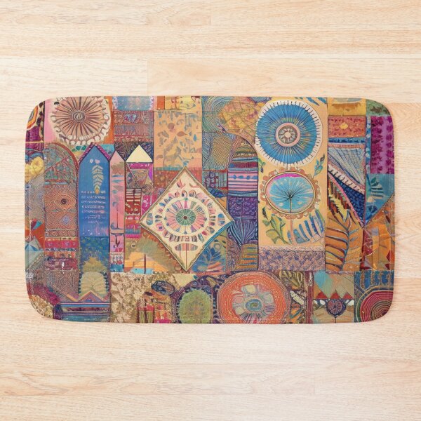 Item preview, Retro Hippie: Patchwork Mandala designed and sold by J Marielle Designs.