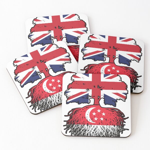 Item preview, Singapore Singaporean British UK Tree Roots Flag designed and sold by FlagX.