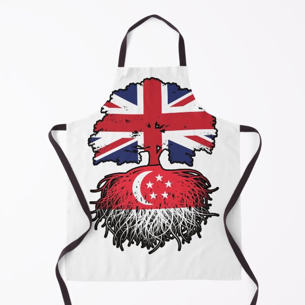 Aperçu de l'œuvre Drapeau des racines des arbres de Singapour, Singapourien, Britannique, Royaume-Uni créée et vendue par FlagX.
