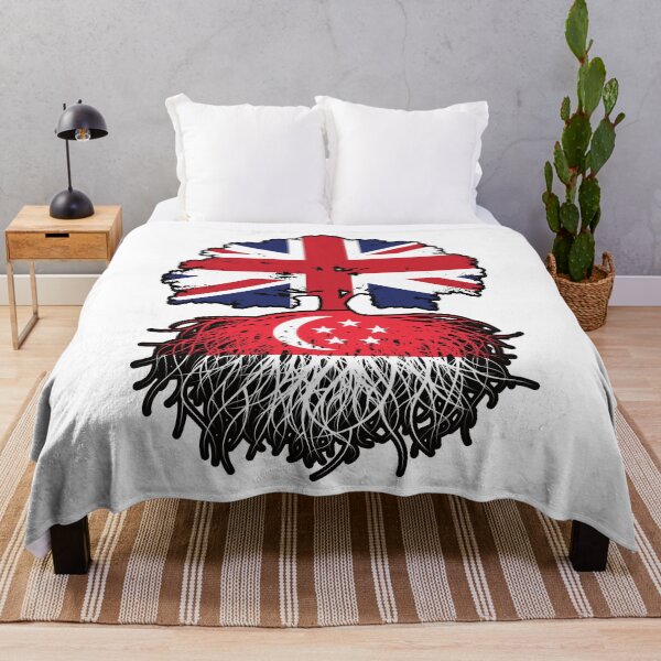 Item preview, Singapore Singaporean British UK Tree Roots Flag designed and sold by FlagX.
