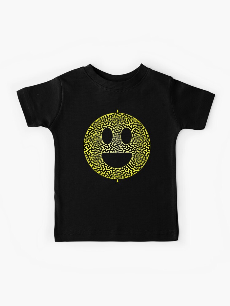T Shirt Enfant Smiley Face Heureux Emoji Maze Labyrinth Par Gorff Redbubble