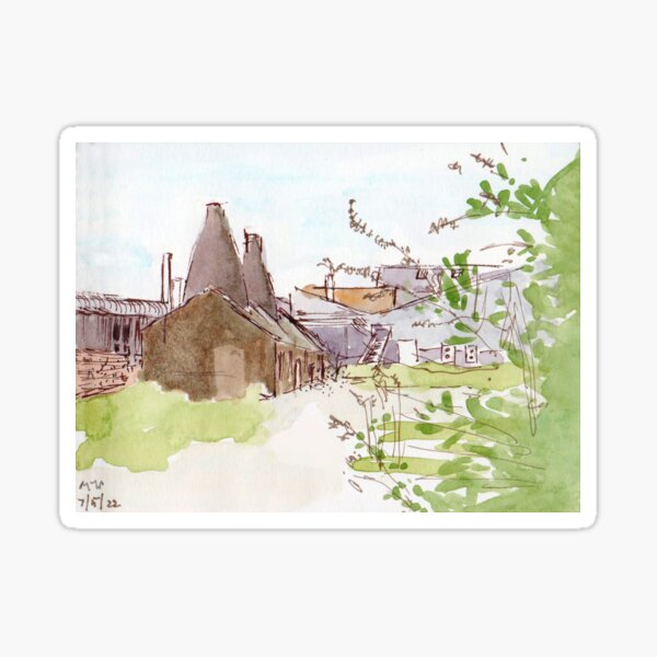 Falcon Pottery Works sketch Sticker