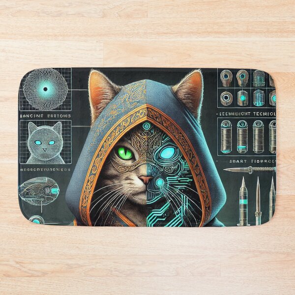 Item preview, robotic cat designed and sold by angelcrease.