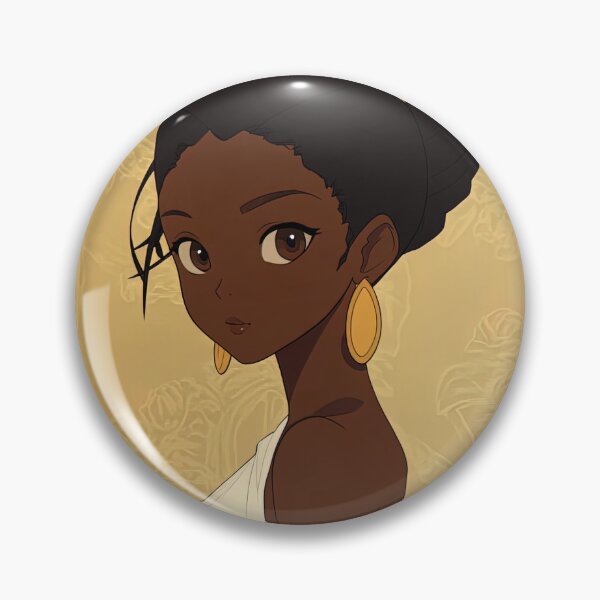 Item preview, Ivorian woman, portrait | Anime style designed and sold by ComicsFactory.