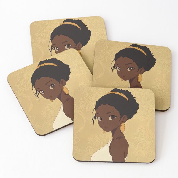 Item preview, Ivorian woman, portrait | Anime style designed and sold by ComicsFactory.