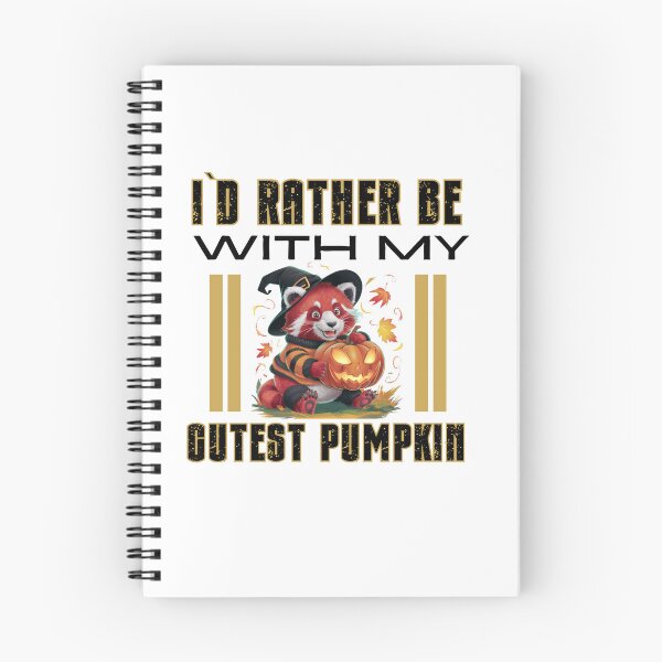 Item preview, I`D Rather Be With My Cutest Pumpkin Baby Red Panda Witch Design designed and sold by Raise2Shine.