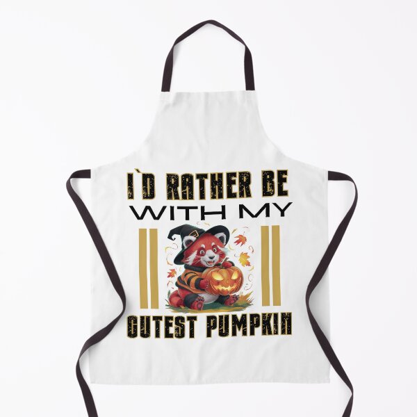 Item preview, I`D Rather Be With My Cutest Pumpkin Baby Red Panda Witch Design designed and sold by Raise2Shine.