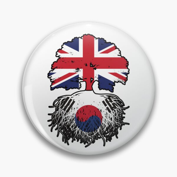 Item preview, South Korea South Korean British UK Tree Roots Flag designed and sold by FlagX.