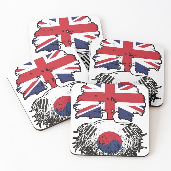 Item preview, South Korea South Korean British UK Tree Roots Flag designed and sold by FlagX.