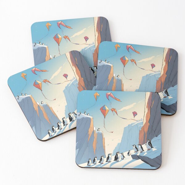 Item preview, Penguins Flying Kites designed and sold by aksoyaybuke.