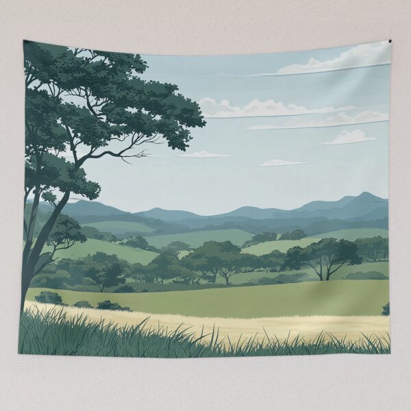 Item preview, Ivory Coast landscape | Anime style designed and sold by ComicsFactory.