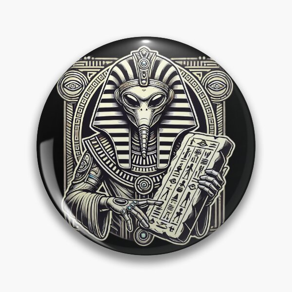 Item preview, Alien Pharaoh Decoding Ancient Secrets. designed and sold by Linework Studio.