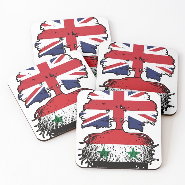 Item preview, Syria Syrian British UK Tree Roots Flag designed and sold by FlagX.