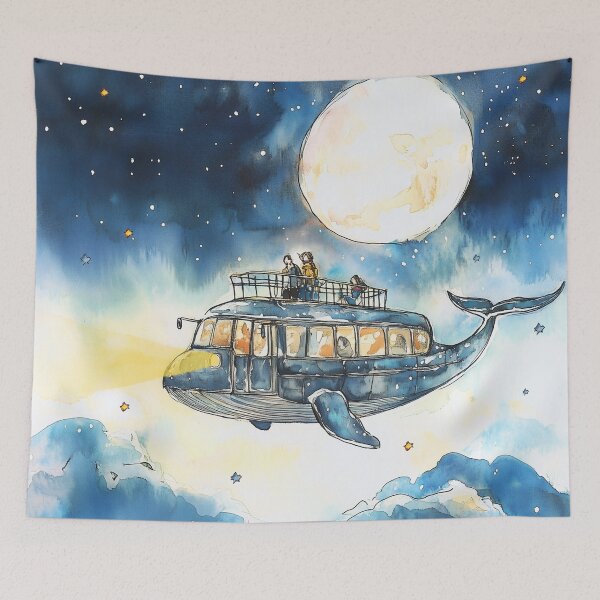 Item preview, The Flying Whale Bus designed and sold by Paula Belle Flores.