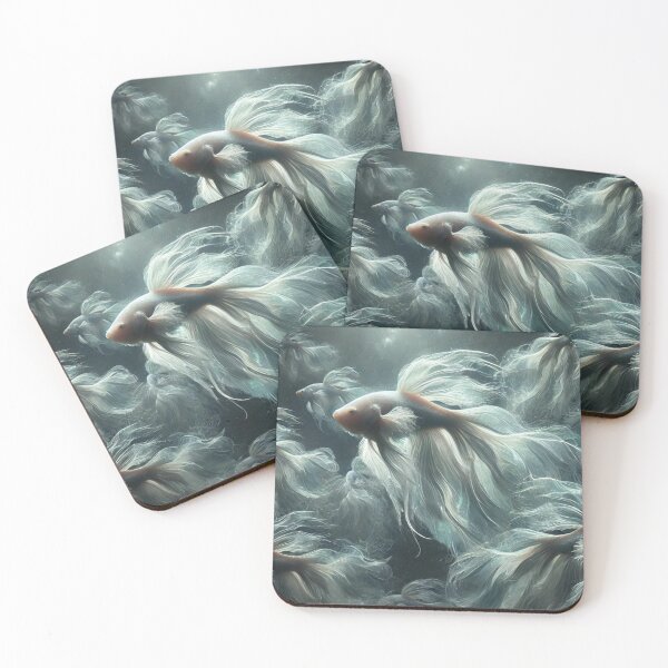 Item preview, ghostly fish swimming in groups designed and sold by GraphikVibes.