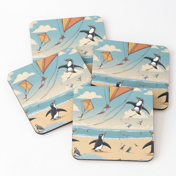 Item preview, Penguins Flying Kites designed and sold by aksoyaybuke.