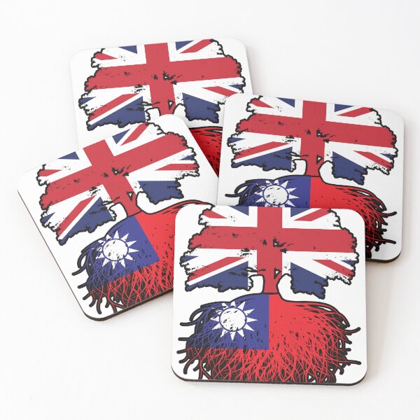Item preview, Taiwan Taiwanese British UK Tree Roots Flag designed and sold by FlagX.