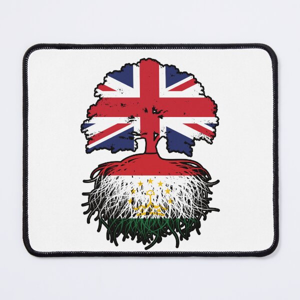 Item preview, Tajikistan Tajikistani British UK Tree Roots Flag designed and sold by FlagX.
