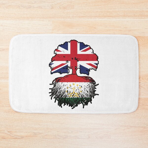Item preview, Tajikistan Tajikistani British UK Tree Roots Flag designed and sold by FlagX.