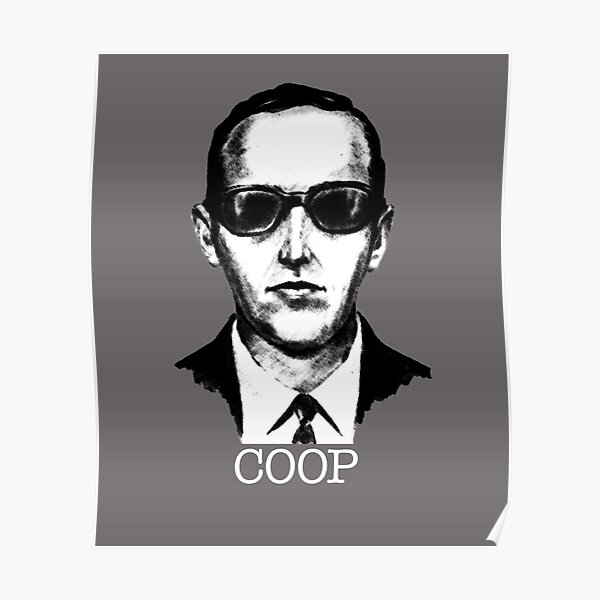 D.B. Cooper, The Coop. 1971 Heist Artists Impression Poster